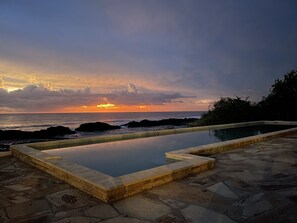 Pool - Casa Marazul - Beachfront House With Gorgeous Pool and Huge Rancho (El Tránsito)