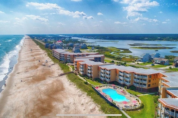 Aerial View of Topsail Dunes- Ocean Front with bonus Inter-Coastal View