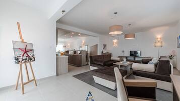 TV, DVD player, books