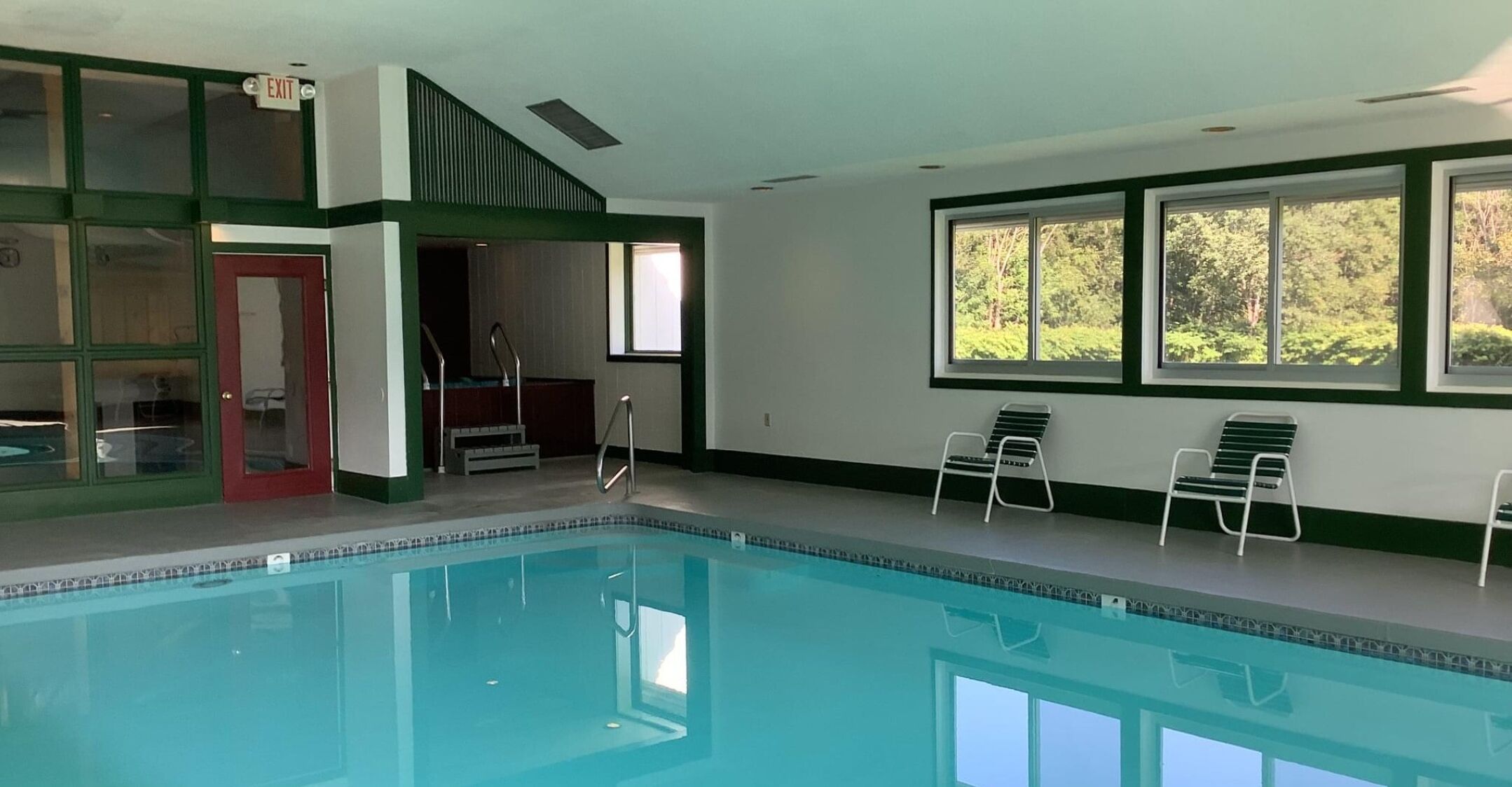 Indoor pool, outdoor pool