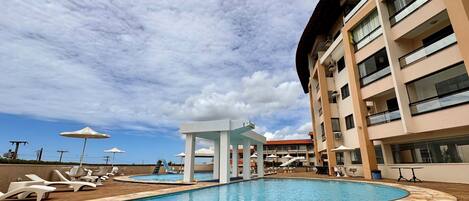 Indoor pool, outdoor pool