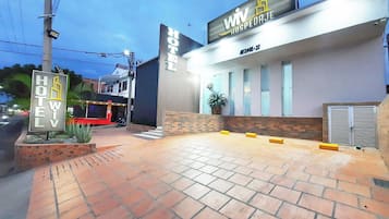 Front of property - evening/night