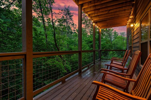 Mountain Chalet in Gatlinburg with Indoor Pool, Game Room, Hot Tub & 3 Decks!