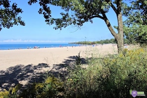 Vlak bij het strand