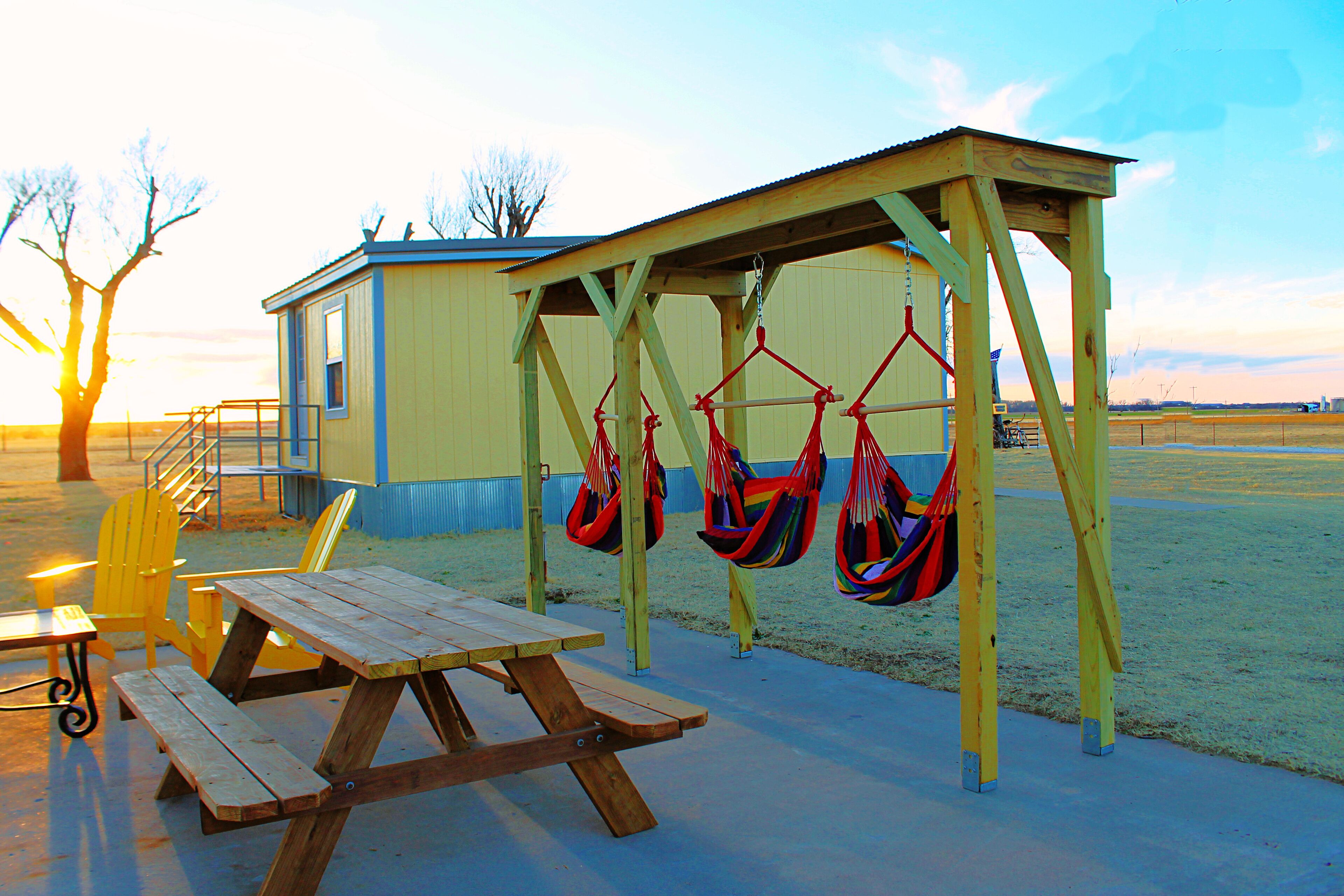 Sunshine Farm & Barn, Silo-Top Gazing Deck, Hammock Hub