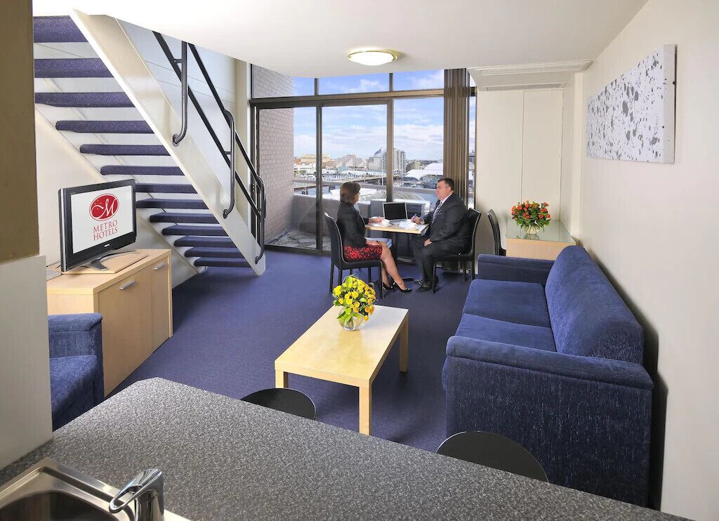 Loft style apartments with Darling Harbour views, located in Sydney’s CBD.