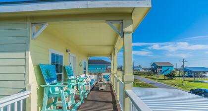 ☀️ Relaxing Beach Getaway ☀️ Crystal Beach 🔥HOT tub 🏖️