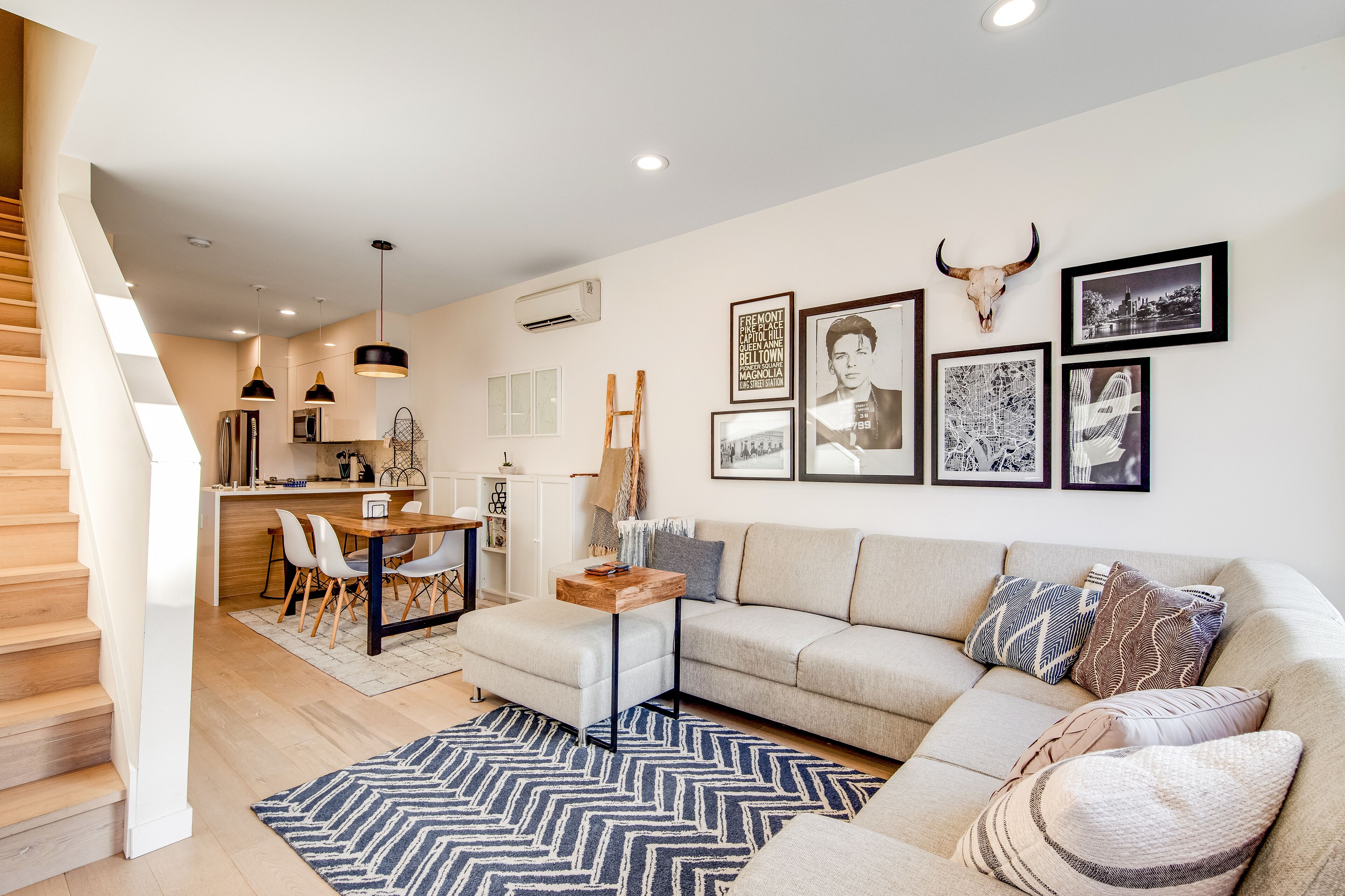Dog-friendly city escape with rooftop deck, full kitchen, partial AC & free WiFi