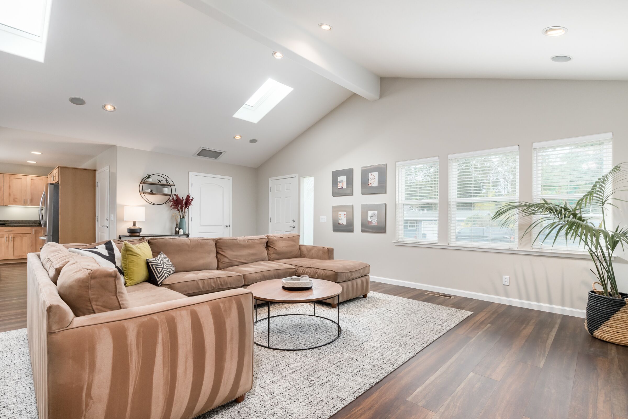 Tastefully furnished with a modern yet comfortable design in Pleasure Point Cottage.