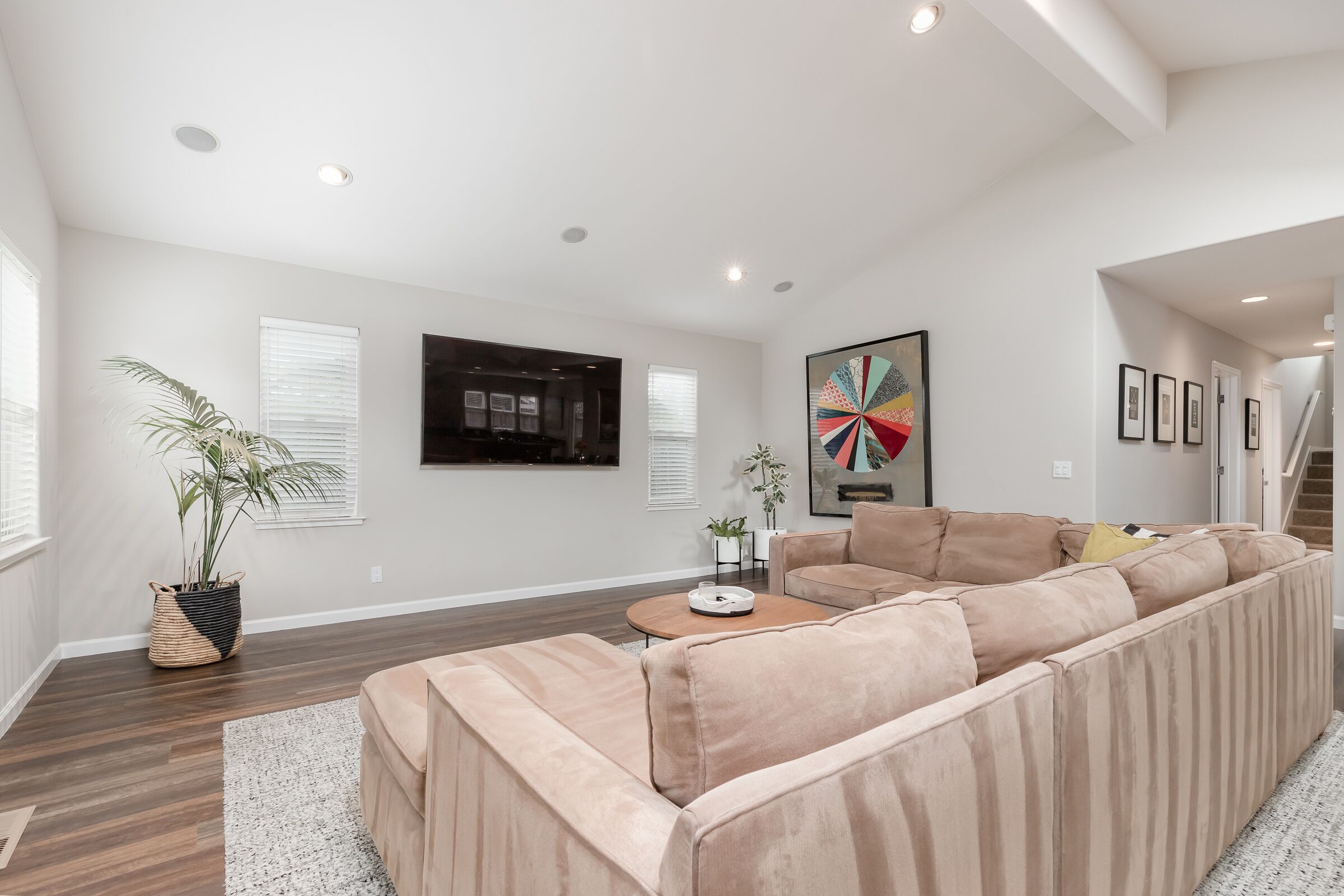 Tastefully furnished with a modern yet comfortable design in Pleasure Point Cottage.