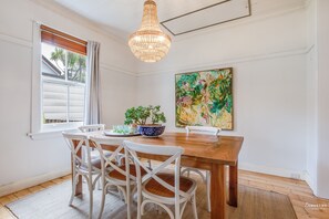 Dining - Highland Cottage with Indoor Fireplace - Modern Country Life in Leura (Leura)