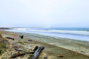 Vlak bij het strand