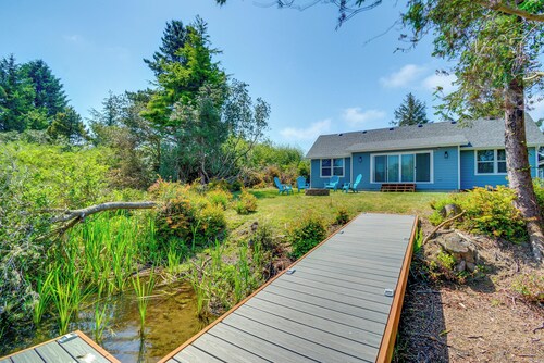 Dock, Water Views: Dog-Friendly Ocean Shores Home!