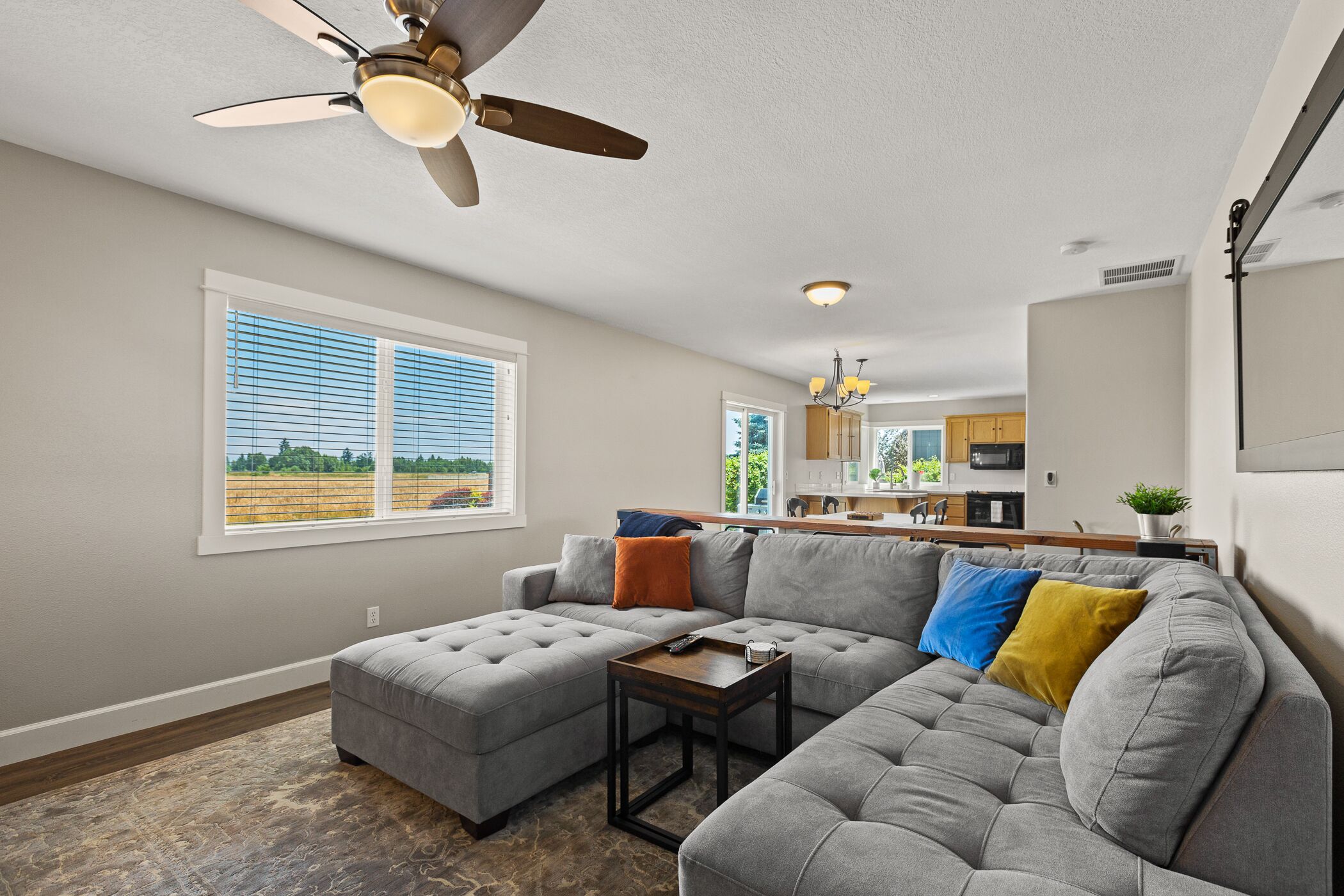 Smart TV, books, stereo