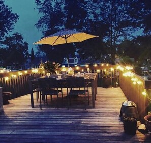 Nighttime Deck lights