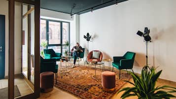 Sitteområde i lobbyen