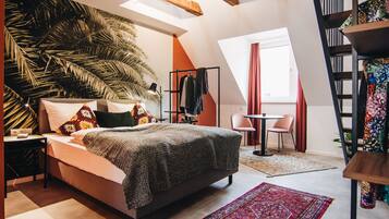 Superior-Studiosuite | Hochwertige Bettwaren, individuell dekoriert, individuell eingerichtet