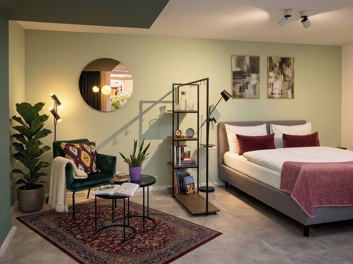 Comfort Studio Suite | Peralatan tempat tidur premium, dihias secara berasingan 
