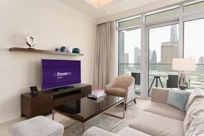 Signature Room, City View | View from room - Dream Inn - Address Fountain View (Dubai)