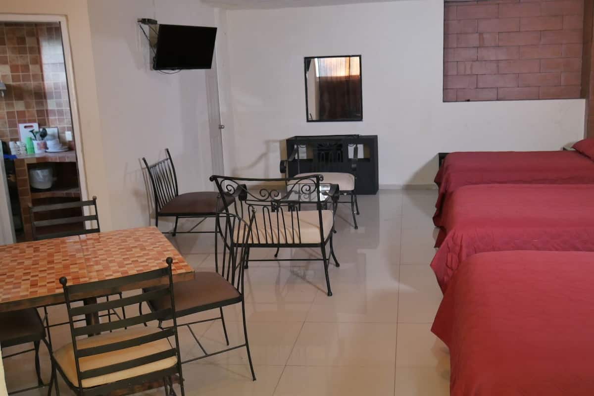 Family Studio | Premium bedding, down comforters, free WiFi, bed sheets