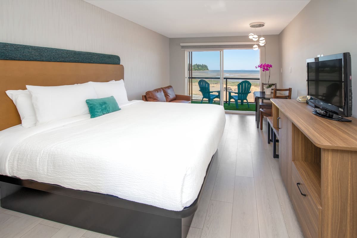 Oceanview King Room w/ Kitchenette | 1 chambre, bureau, espace de travail pour ordinateurs portables