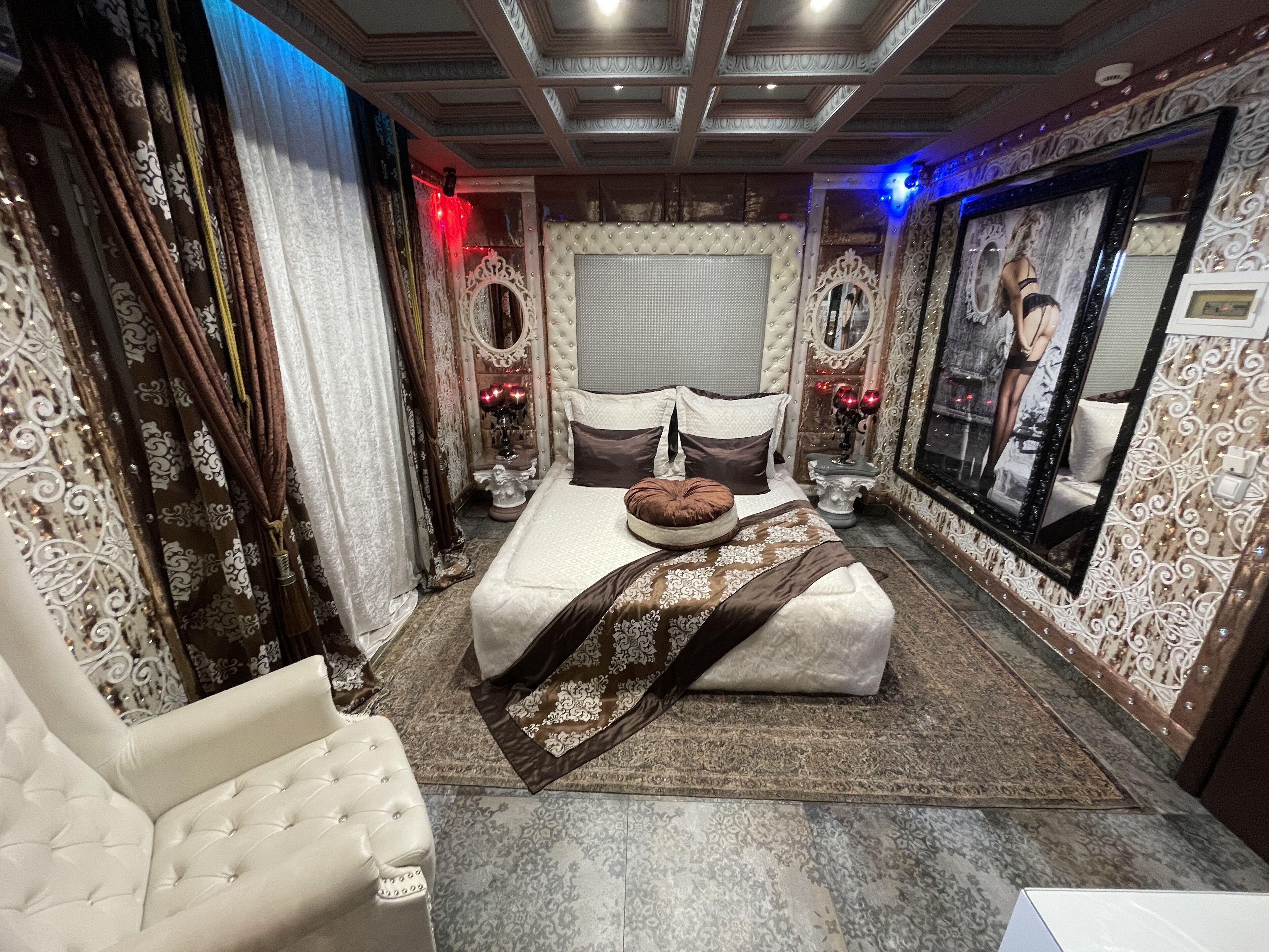 Premium bedding, memory foam beds, individually decorated