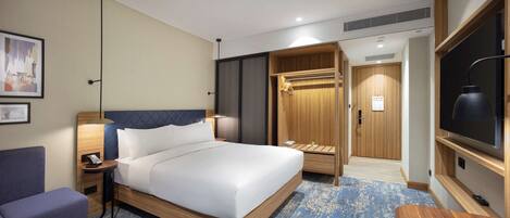 1 kamar tidur, seprai premium, dan selimut bulu angsa