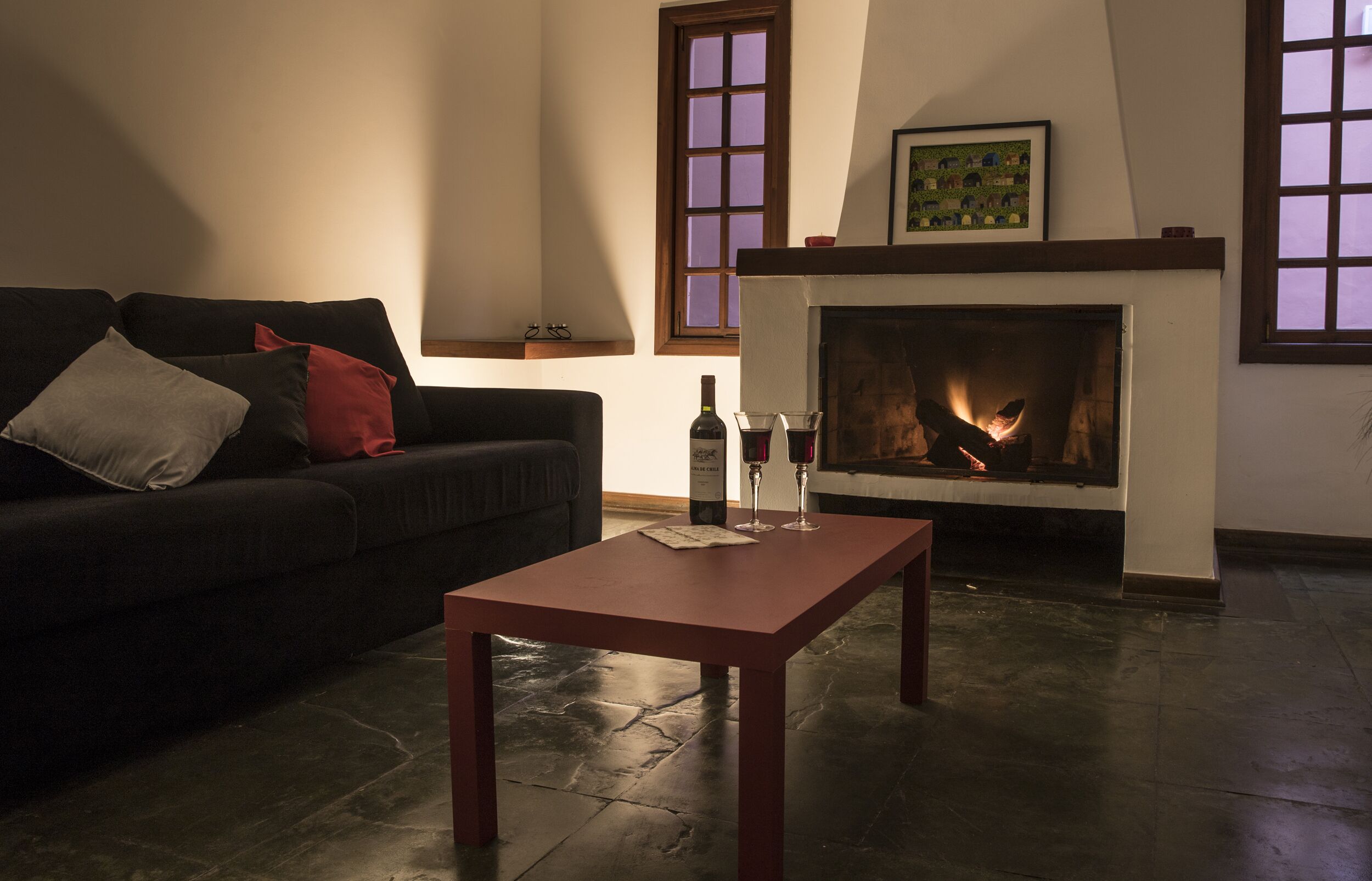 Refuge with pool and barbecue