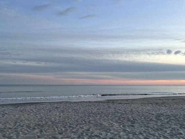 Na praia
