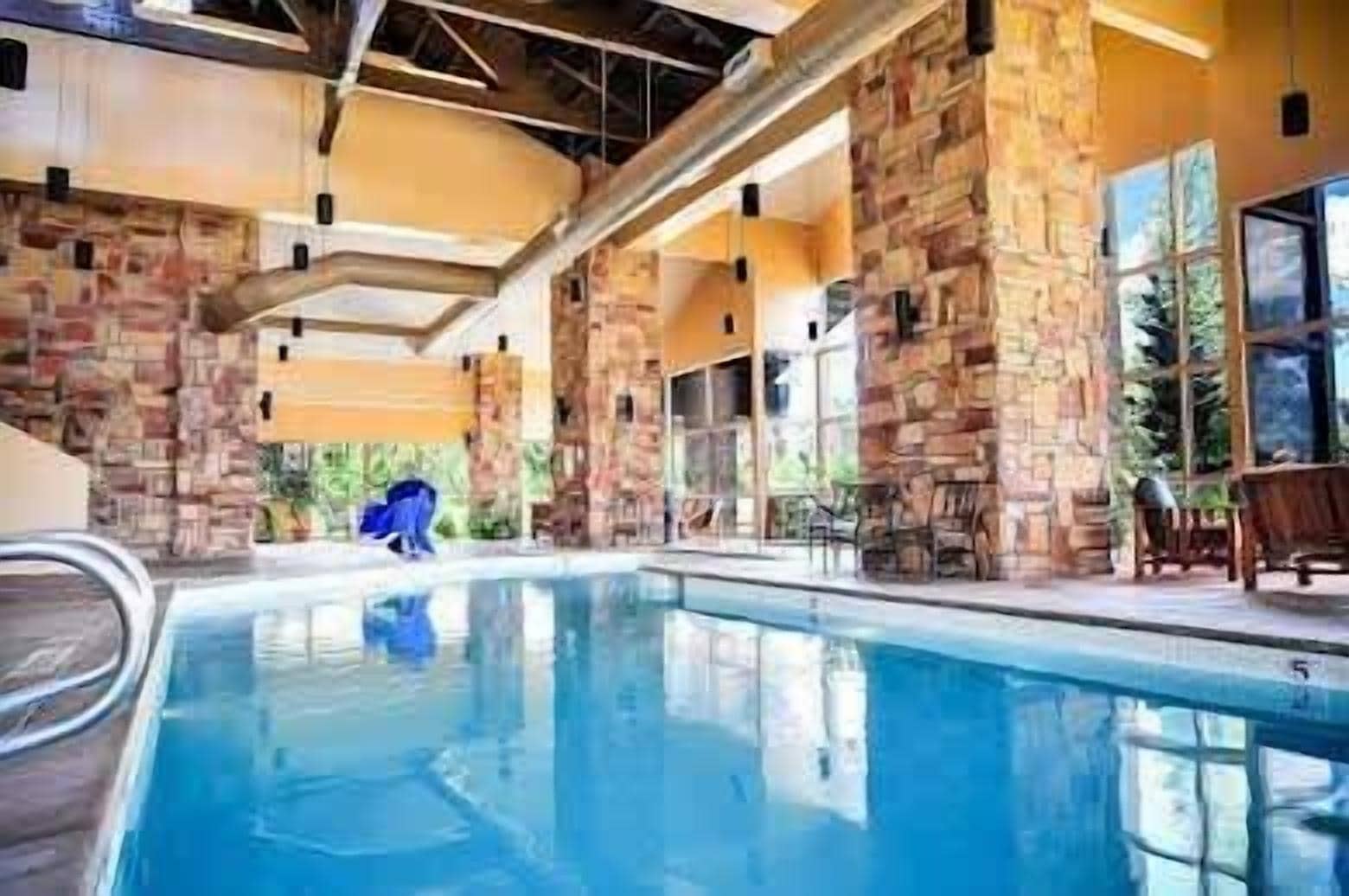 Indoor pool, a heated pool