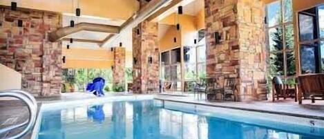 Indoor pool, a heated pool
