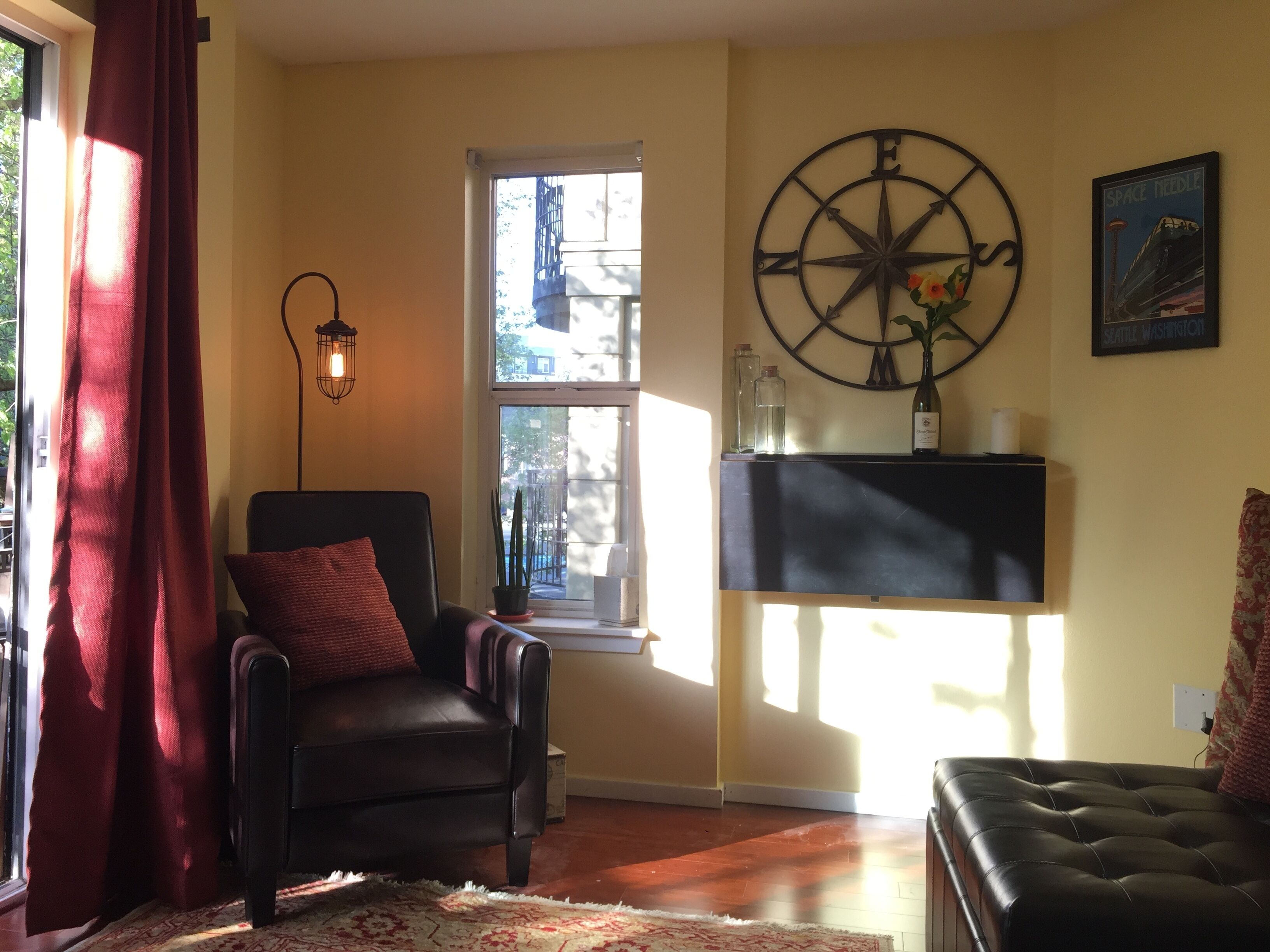 Belltown oasis: Space Needle, MOPOP, Chihuly