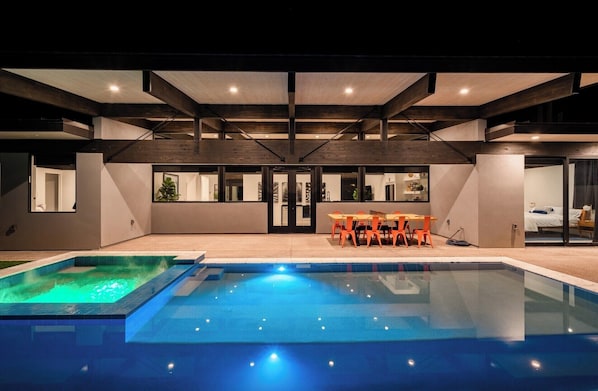 A heated pool