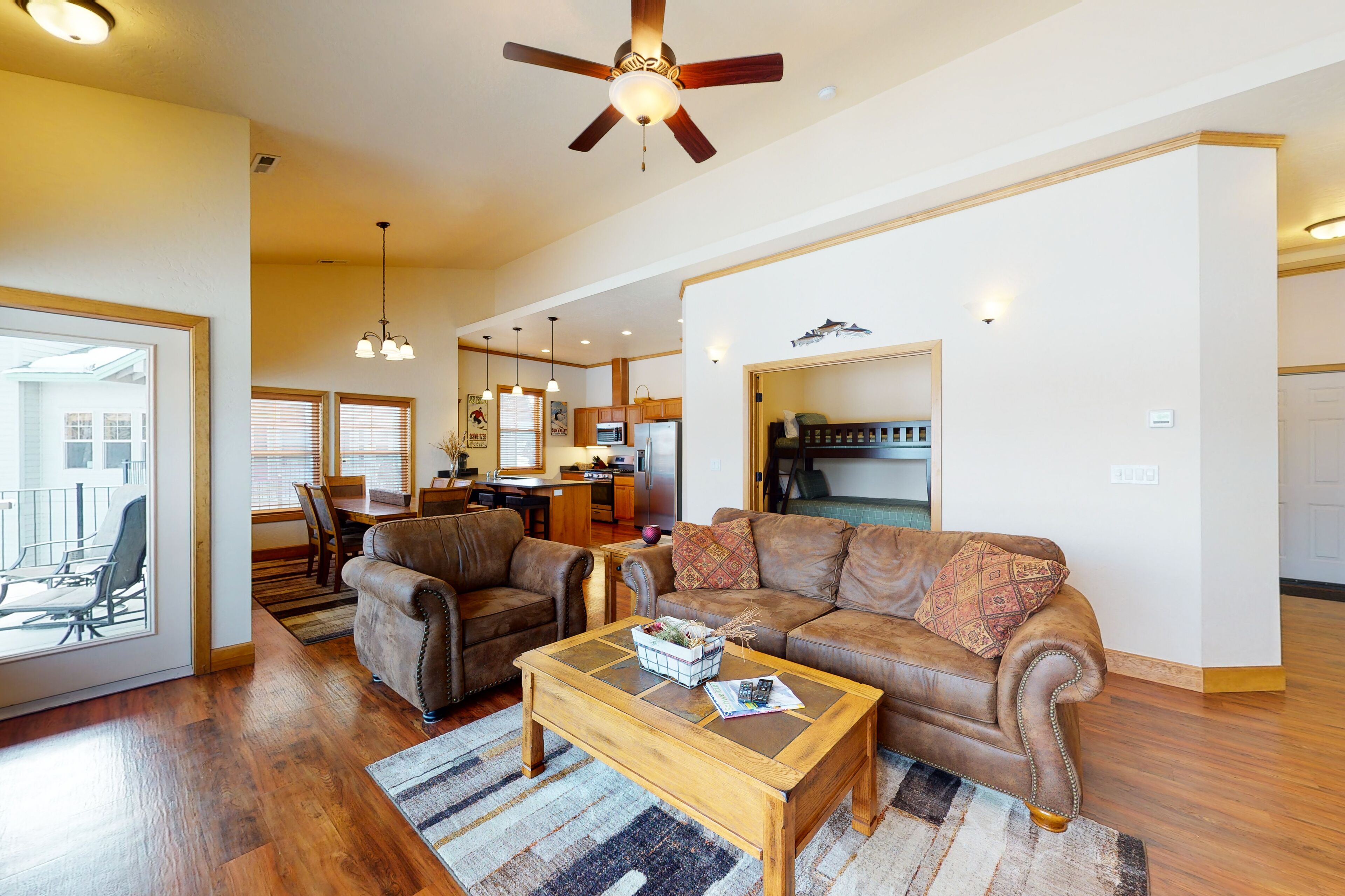 Luxury condo with private deck, pond views, fast WiFi, boat launch & more