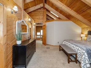 3 bedrooms, desk, iron/ironing board, travel cot - Family Fun Log Cabin in the Pines - Game Room + Slide (Prescott)