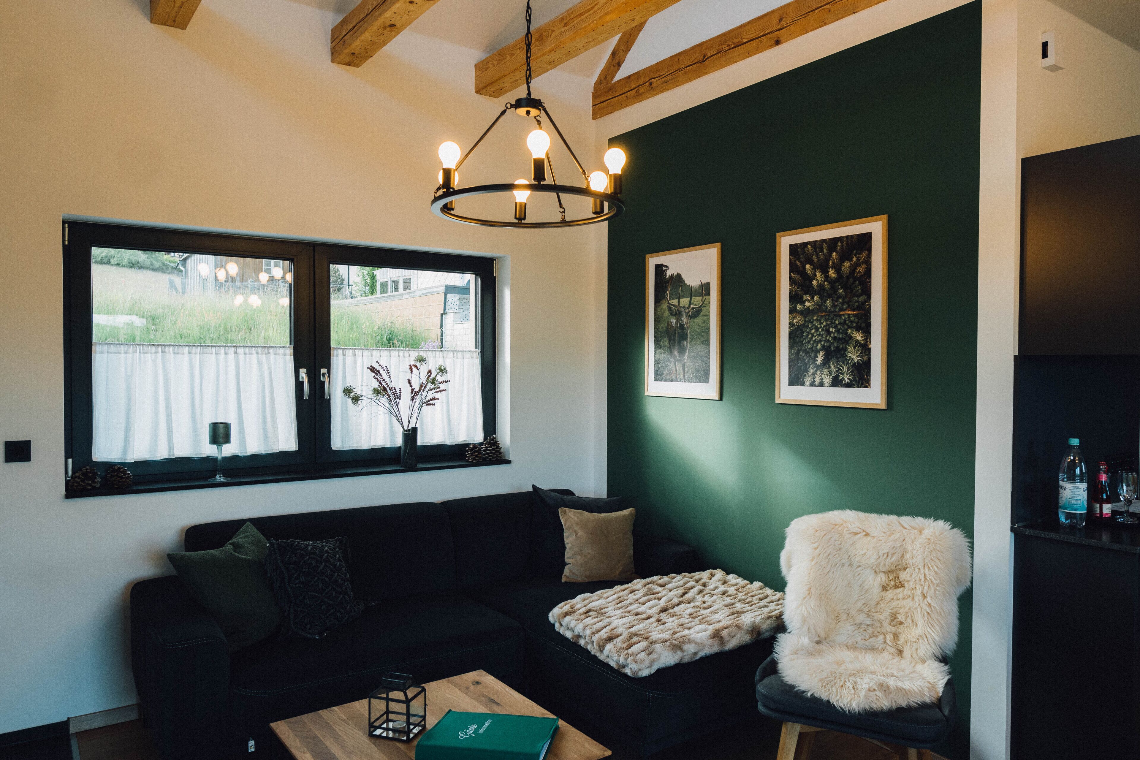 Frankenwald Lodge with private whirlpool and sauna.