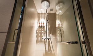 Free toiletries, hair dryer, slippers, bidet