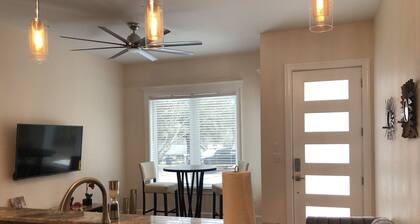 Newly constructed modern home with luxurious rooftop patio