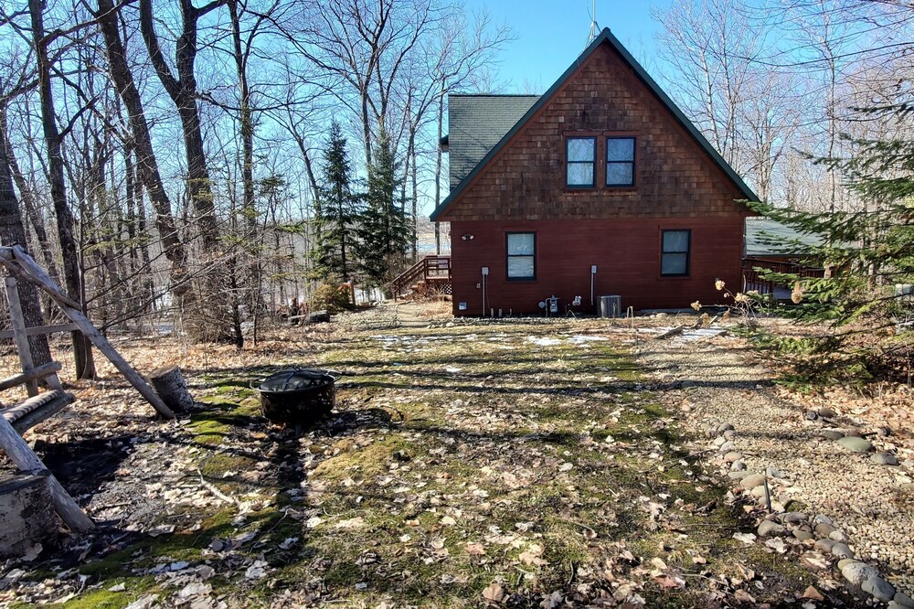 A family cabin inside the woods