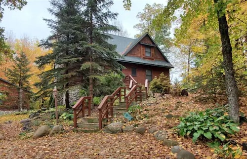 A family cabin inside the woods