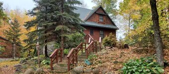 A family cabin inside the woods