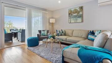 Luxury House | Living area | 60-inch Smart TV with digital channels, TV, Netflix