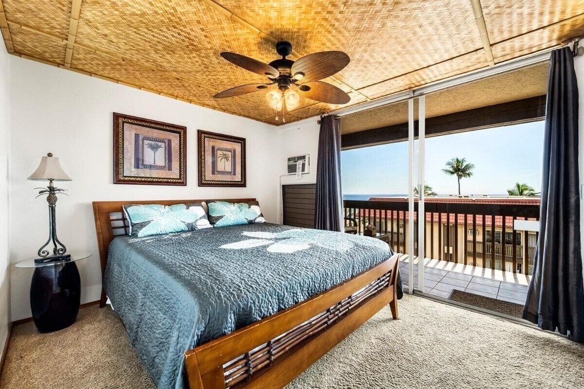 Reduced Rate Family Friendly Kailua Bay View, Walk to Kailua Village AC King Bed