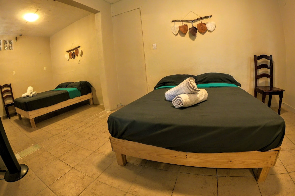 Comfort Quadruple Room | Individually furnished, iron/ironing board, free WiFi, bed sheets