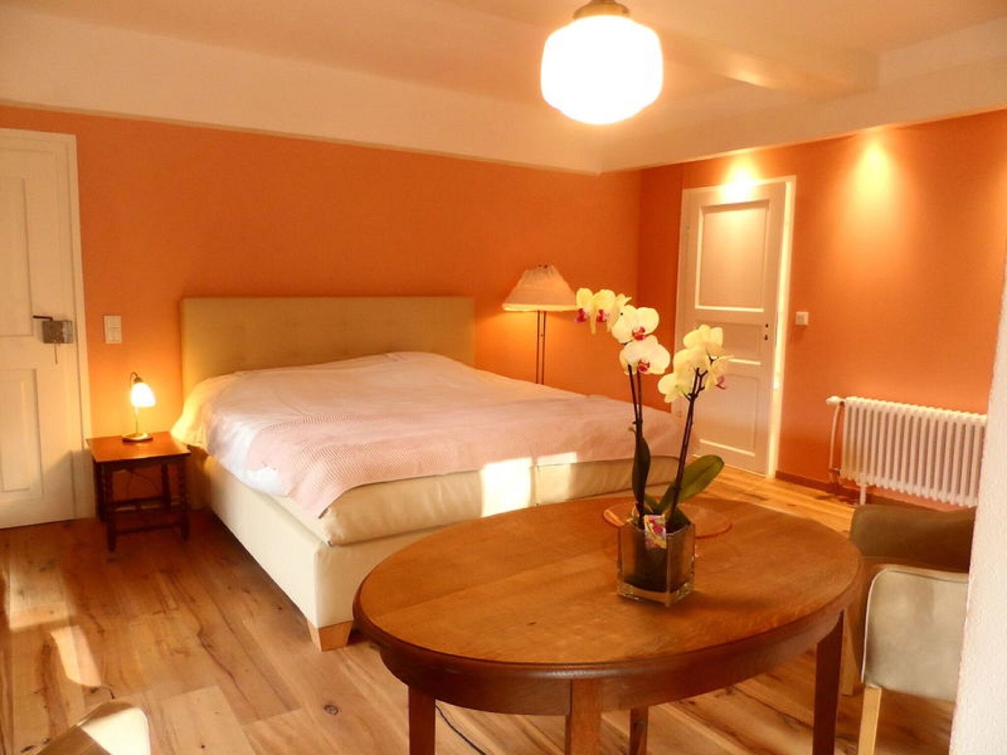 Ferienwohnung "Von Roßdorf" (45 qm)-Kombinierter Wohn- und Schlafbereich