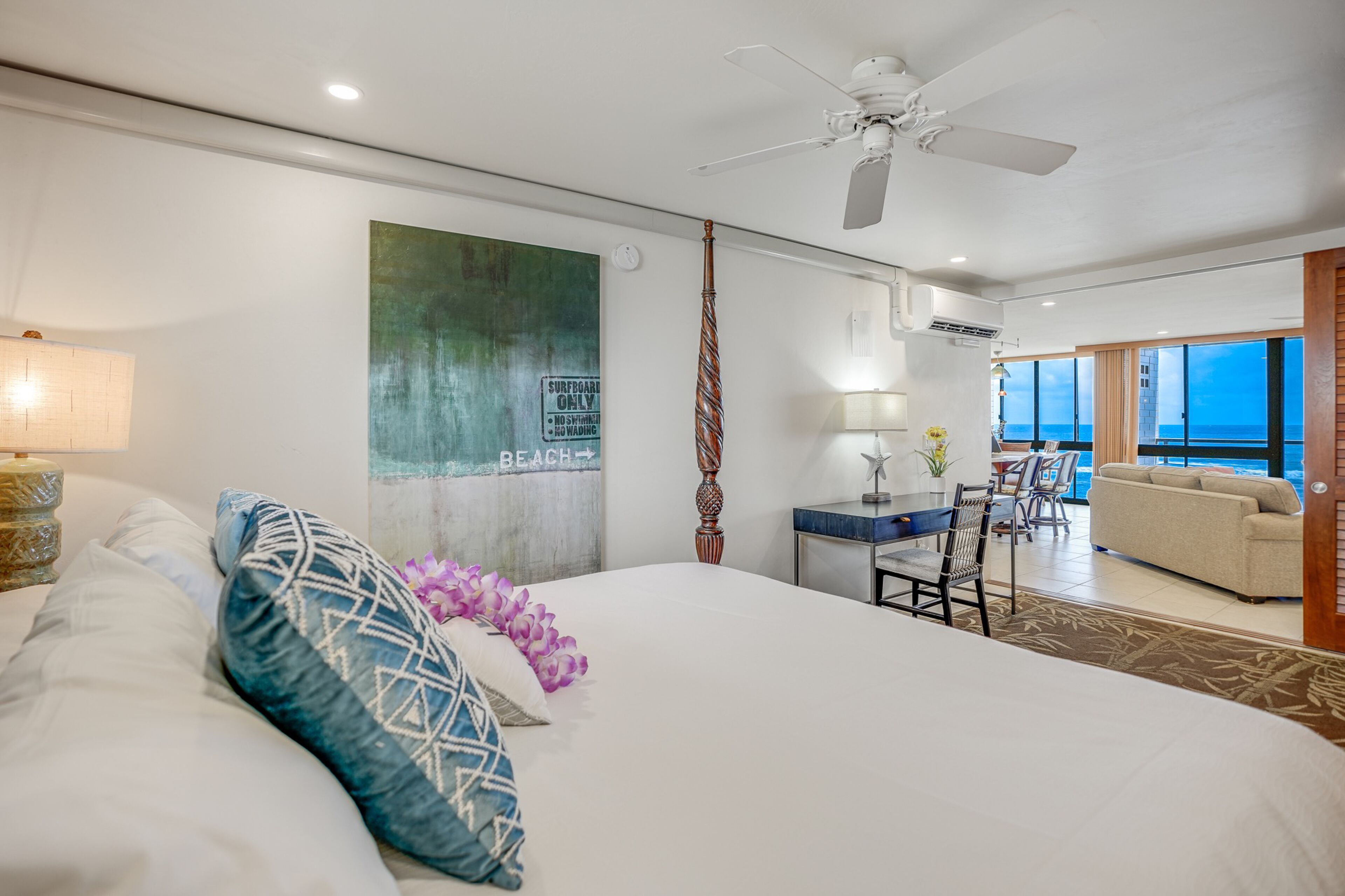 2 bedrooms, iron/ironing board, internet, bed sheets