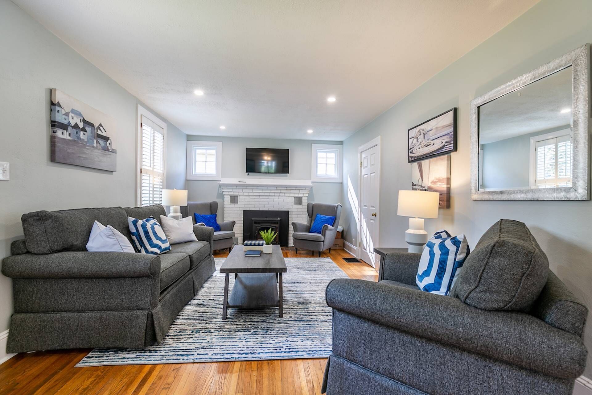 TV connectée, cheminée