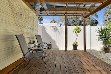 Terrace/patio. Romantic Guest Suite - Near Downtown & Stadium - High-Speed WiFi