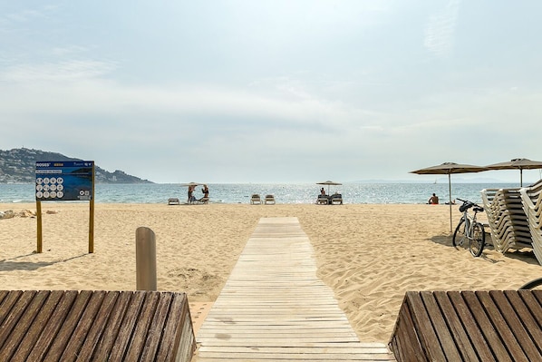 Accommodatie ligt op het strand