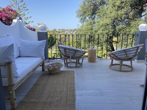 Las Pérgolas,  beautiful house with gorgeous views, shared pool and tennis court